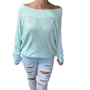 We the Free/Free People - Slouchy Soft off the shoulder Top